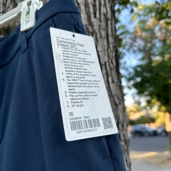 Luluelemon Navy Blue Men's Chinos - Picture 3 of 11